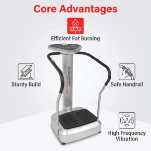 4D Whole Body Vertical Vibration Plate Exercise Machine with Vibrating Massage