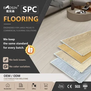 4mm Waterproof Click Hybrid SPC Vinyl Flooring Plank with Diamond Deep-Embossed Texture and Registered EIR