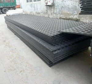 4×8 Plastic UHMWPE HDPE Temporary Excavator Road Mats for Swamp and Ground Flooring