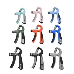 5-100KG Adjustable Finger Strength Hand Grip Metal Silicone Electronic Hand Grip for Arm Training with Custom Logo
