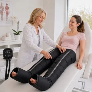 5 Chamber Air Compression Recovery Boots 3500mAh LCD Display 8 Pressure Levels Sequential Leg Massager For Gym Travel
