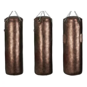 5 Feet Leather and Microfiber Boxing Punching Bag for Heavyweight Training