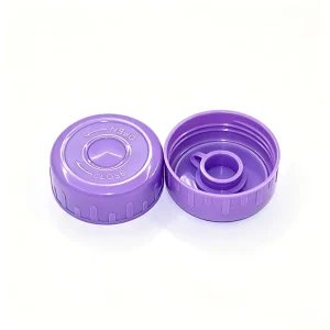 5 Gallon Water Bottle Lid, 55mm Snap-On Non-Spill Pilfer-Proof PE for Mineral Water Bottling Plant OEM