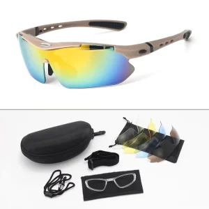 5-Lens Polarized Cycling Sunglasses Goggles for Men and Women