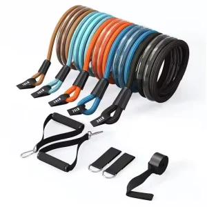5-Level Adjustable Heavy-Duty Exercise Bands Set