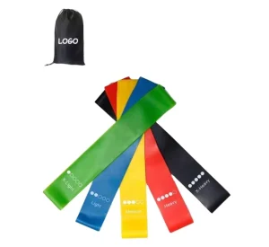 5-Level Natural Latex Resistance Band Set, Mini Exercise Loops for Fitness, Yoga, and Physical Therapy