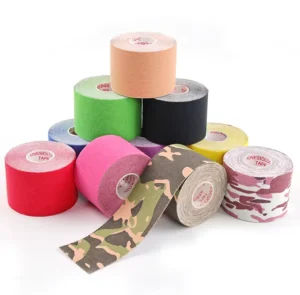 5 Meter Roll Kinesiology Tape Waterproof Elastic Cotton Tape Custom Logo Packaging Sports Tape