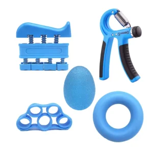 5 Pack Adjustable Hand Grip Strengthener Forearm Finger Exerciser Set