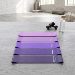 5 Pack Heavy Duty Latex Loop Resistance Bands for Fitness Gym Strength Training