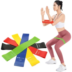 5-Pack TPE Loop Resistance Bands, Custom Color, for Full-Body Strength Training