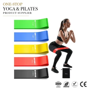 5-Piece Multi-Level Resistance Loop Bands Set with Carry Bag for Training
