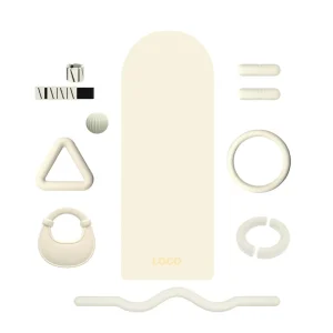 5 Piece Pilates Accessory Kit Ball Ring Fabric Resistance Bands Ankle & Wrist Weights for Studio & Home Use