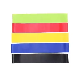 5-Piece TPE Elastic Resistance Band Set for Home Gym Exercise