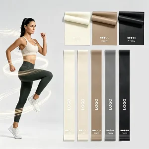 5-Piece TPE Loop Resistance Exercise Bands for Gym and Yoga
