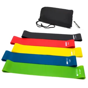 5 Pieces Resistance Band Set Hip Exercise Workout Bands for Legs