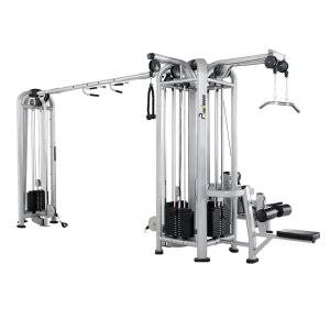 5-Station Jungle Gym Cable Pulley Machine Functional Trainer for Home and Commercial Gyms