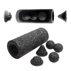 5-in-1 EPP Yoga Column Set with Peanut Ball, Massage Ball, Acupuncture Cone, Foot Massage Wheel