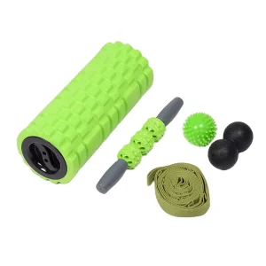 5-in-1 Gym Exercise Muscle Massage Foam Roller Set Yoga Pillar with ABS/EVA Material