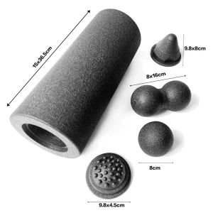 5-in-1 High Density EPP Foam Roller Set for Deep Tissue Massage and Yoga Fitness