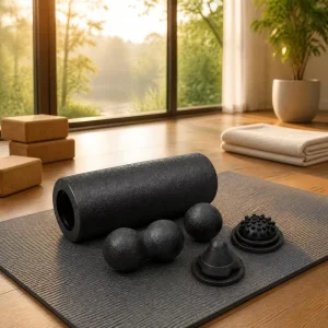 5-in-1 Yoga Roller Set High Density EPP Foam Roller with Massage Attachments for Deep Tissue Massage and Full Body Recovery
