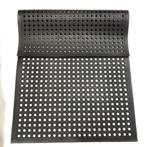 50*80cm Eco Friendly Weather Proof Anti Slip Hole Rubber Flooring Door Mat for Industrial Kitchen Workshop