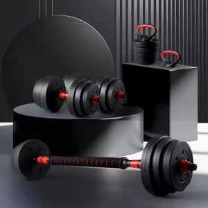 50 kg Adjustable Concrete Dumbbell Workout Set for Full-Body Strength Training