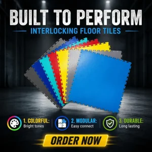 500*500*6mm PVC Floor Tiles Wear Resistant Waterproof Modular Flooring for Industrial Warehouse & Assembly Workshop