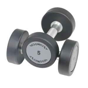 50kg Set Chromed Steel Hex Dumbbells with Fixed Rubber Coating, 5kg, 10kg and 15kg Weights