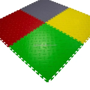 50x50x0.5 Anti-Slip Waterproof Eco-Friendly PVC Interlocking Vinyl Flooring Anti-Scratch Surface Modern Supermarket Warehouse