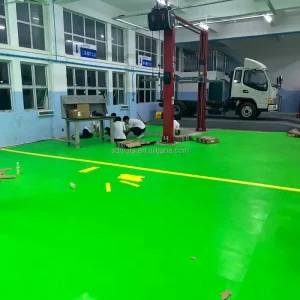 50x50x0.7 Anti Slip Waterproof Eco Friendly PVC Interlocking Vinyl Flooring Anti Scratch Surface Modern Graphic Design