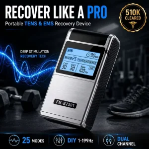 [510K Cleared] 4-in-1 TENS EMS Unit Multi-Pulse Massage Machine for Fisioterapia Corporal Care and Deep Muscle Recovery