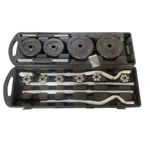 55 Kg Dumbbell and Barbell Set 50kg Adjustable Dumbbell Set