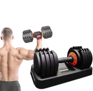 55LB Adjustable Weights Dumbbells Set Adjustable Dumbbell Free Weights Dumbbells Set for Men and Women