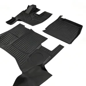 5D Full-Surround Thick TPE Truck Floor Liners Odorless Custom-Fit X3000 High-Roof Cabin Black
