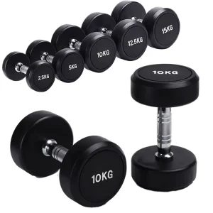 5KG Stainless Steel Dumbbell Anti-Slip Grip Home Gym Strength Training