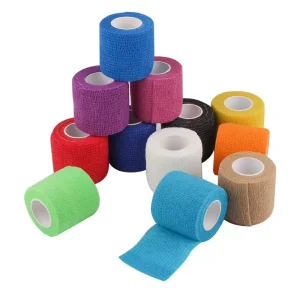 5cm Polyester Self-Adhesive Cohesive Bandage Football Fitness Sports Tape Hand Wrist Wraps Knee Support Soccer Grip Sock Bandage