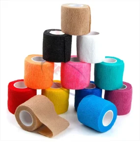 5cm Polyester Sports Tape Elastic Cohesive Bandage Self-Adhesive Football Sock Hand Grips Training Wrist Wraps 4.5m