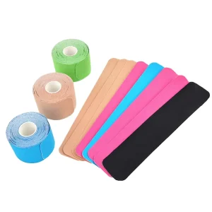 5cm Precut Hypoallergenic Cotton Kinesiology Tape Sweat-Resistant Muscle Relief