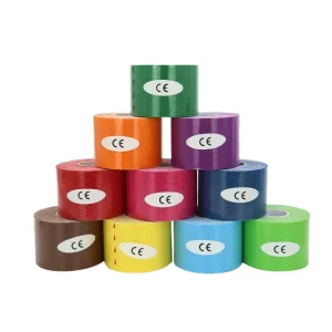 5cm Width Cotton Kinesiology Tape Elastic Athletic Muscle Tape Waterproof Sports Kinesio Tape for Joint Support Injury Recovery
