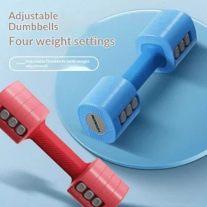 5kg Adjustable ABS Dumbbells for Home Use with Detachable Weights