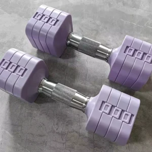 5kg Adjustable Dumbbells Set for Women Arms Muscle Fitness Bodybuilding ABS Steel Free Weights