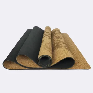 5mm Cork Yoga Mat with Natural Rubber Non-Slip