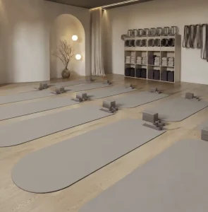 5mm Oval Natural Rubber Yoga Mat, Non-Toxic, Slip-Resistant, Eco-Friendly with Hand-Painted Patterns