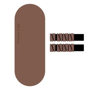 5mm Round Oval Brown Yoga Mat and Ankle Weight Set
