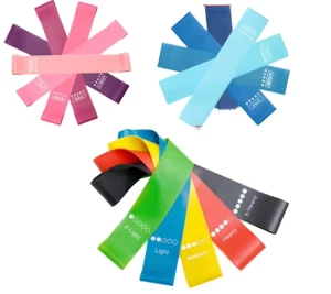 5pcs Eco-Friendly Non-Slip Latex Resistance Bands Set, X-Light to Heavy Resistance for Bodybuilding