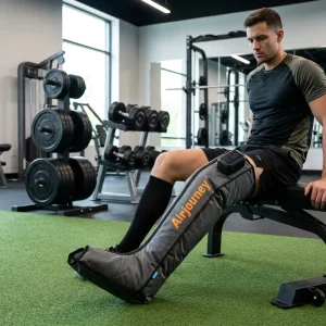 6-Chamber Portable Automatic Electric Air Compression Massage Boots for Foot, Calf, and Leg Sports Recovery