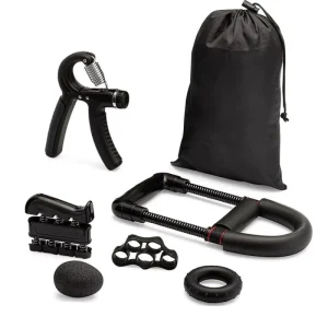 6-Pack Adjustable Resistance Hand Gripper Set with Counting Function for Forearm Workout
