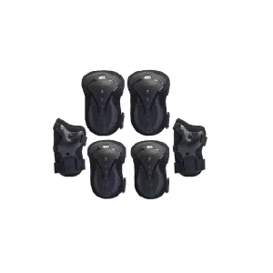 6-Piece Riding Wrist Guard, Knee and Elbow Pad Set for Skate Sports