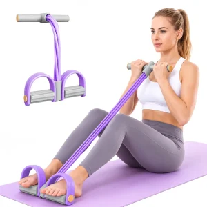 6 Tube Pedal Resistance Band with Handles for Leg Exercise Manufacturer