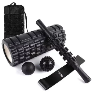 6-in-1 Foam Roller Set with Massage Stick and Resistance Band for Yoga